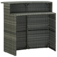thumbnail image 3 of vidaXL 5 Piece Garden Bar Set with Cushions Grey, 3 of 5