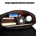 thumbnail image 4 of QTOCIO Premiums Textured Leather Shoulder Crossbody Bag Adjustable Strap Lightweight Spacious Handbag For Travel Work Daily Necessary, 4 of 4