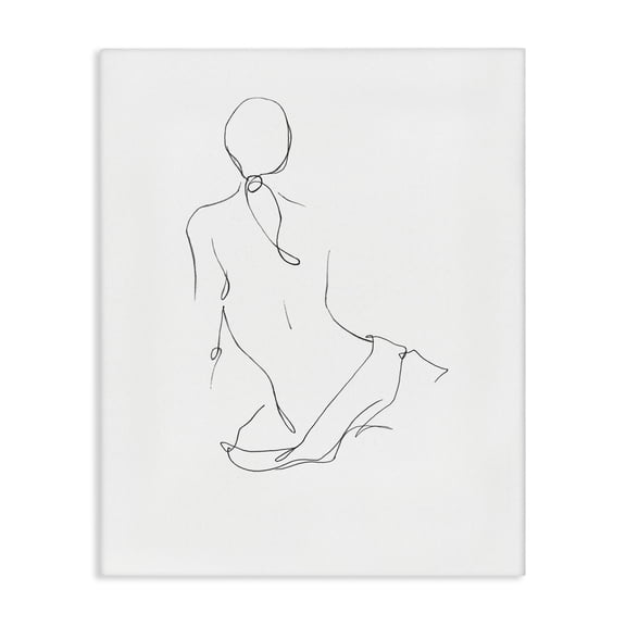 Stupell Industries Contemporary Gestural Contour Right Canvas Art, 16 x 20, by Ethan Harper