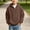c01Brown, variant on Hduncf Boys Waffle Knit Quarter Zip Hoodie, Oversized Heavyweight Pullover Sweatshirt, Fall Fashion Kids Clothes Green 7-8 Years
