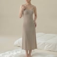 thumbnail image 2 of Admvng Maternity Dress Adjustable Spaghetti Strap Soft Knit Pregnancy Maxi Dress Nursing Nightgown Women's Home Sleepwear, 2 of 8