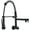 Black, variant on Kitchen Sink Faucet with Pull Down Sprayer, Wall Mounted High Arch 360° Swivel Kitchen Sink Faucet with Dual Spout, Solid Brass Single Handle Kitchen Mixer Tap,Black