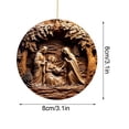 thumbnail image 3 of ¡Adornos navideños en liquidación! Adorno navideño acrílico Bixock, colgante bautismal, decoración navideña de pared., 3 of 5