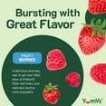 thumbnail image 3 of YUM-V's Prebiotic Fiber Zero Gummies Natural Berry Flavor Digestive Health Support Chewables, 60 Count, 3 of 8