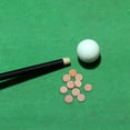 thumbnail image 4 of BRIGHTFUFU 10pcs Precision Pool Stick Tips Replacement Khaki PU for All Playing Levels, 4 of 6
