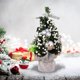 thumbnail image 5 of Árbol de Navidad artificial de 20 cm, grandes regalos, miniárbol de mesa, suministros para fiestas y festivales, 5 of 5