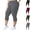 01## (Dark Gray), variant on Plus Size Capri Leggings for Women High Waisted Tummy Control Cropped Leggings Casual Stretch Pants(Wine,XXL)