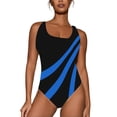 thumbnail image 4 of WILLBEST Trajes de Baño Niña Natación Talla Grande Traje de Baño Para Mujer Cuello En U Color Sólido Monokini Trajes de Baño Verano Ropa de Playa, 4 of 4