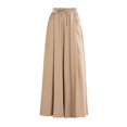 thumbnail image 4 of HAiming Women Plus Size Wide Leg Pants Drawstring Elastic High Waist Pants Cotton Linen Flowy Palazzo Pant with Pocket, 4 of 7
