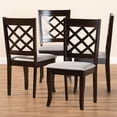 thumbnail image 4 of Baxton Studio Verner Wood Dining Chair in Gray and Espresso - Set of 4, 4 of 7