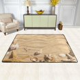 thumbnail image 2 of Dreamtimes Starfishes Seashells Beach Area Rug, 36"x24" Summer Sand Wave Non-Slip Washable Indoor Door Mat, Absorbent Floor Mat for Bedroom Kitchen Entryway Bathroom, 2 of 7