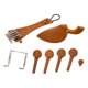 thumbnail image 2 of Jujube Violín Piezas De Bricolaje Mentonera Pasadores Unidad Tornillo Conjunto Completo Herramientas Luthier Sunnimix Unidad de pernos de mentonera para violín, 2 of 8