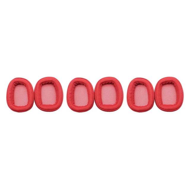 Almohadillas de Auriculares Methold Cojín Malla Color sólido Piezas de repuesto para G433 Rojo