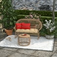 thumbnail image 5 of Jordan Manufacturing 13" x 20" Zayne Sundried Tomato Red Crosshatch Rectangular Outdoor Lumbar Throw Pillow with 3 Coconut Buttons (2 Pack), 5 of 10