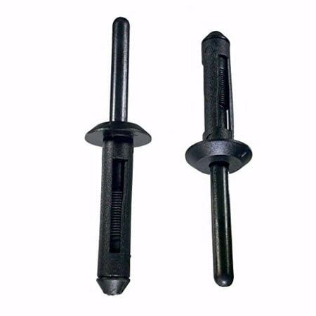 

(100 Pack) Nylon Plastic Rivet 1/2 Head - Replaces Chrysler 6501559 Ford N803862S GM 10184895 13751 700-027 Fits 1/4” Hole