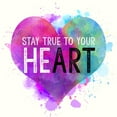 thumbnail image 2 of Dos Santos, Bella 20x20 White Modern Wood Framed Museum Art Print Titled - Stay True To Your Heart, 2 of 4