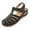Black, variant on Ablanczoom Womens Sandals Closed Toe Ankle Strap Comfort Summer Flats Sandals for Women Shoes
