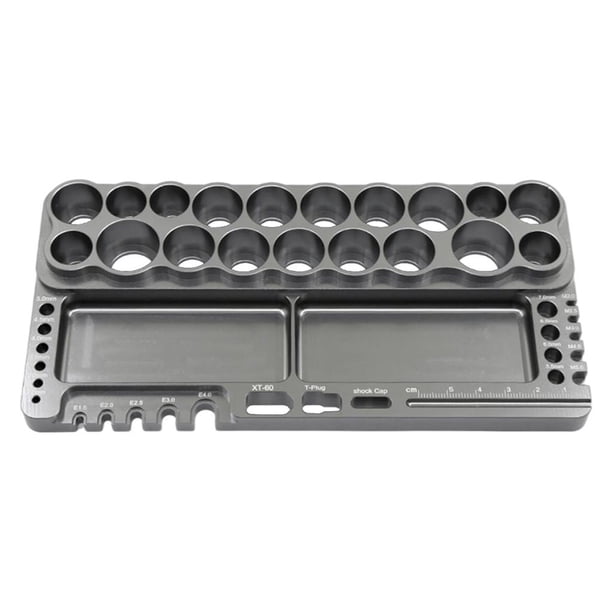 Soporte de herramientas de mantenimiento RC Destornillador Organizador Socket licencia base del asiento para modelos de RC