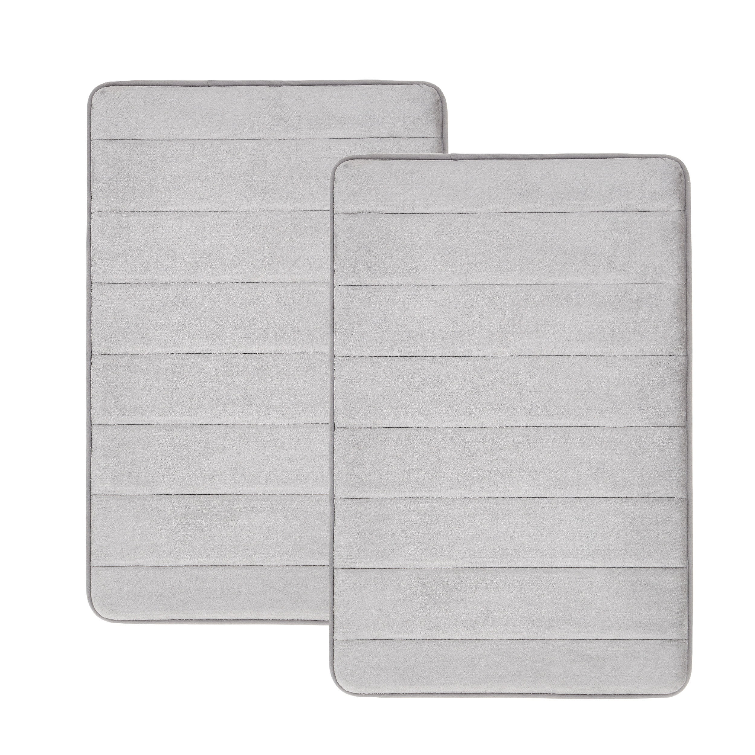 Truly Soft Memory Foam Tan 30 in. x 20 in. Polyester 2-Piece Bath Mat Set  WR4413-ASTN-00 - The Home Depot