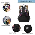 thumbnail image 4 of FORMRS Unisex School Backpack 17" Student Travel Bag with Laptop Compartment, Purple Wavy Plaid, 4 of 7