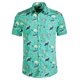 thumbnail image 5 of Camisas de flamencos de tortuga vívida para hombres, ropa, camisa de playa con estampado 3D, camisetas Y2K de manga corta, ropa hawaiana Aloha, blusa con solapa, 5 of 5