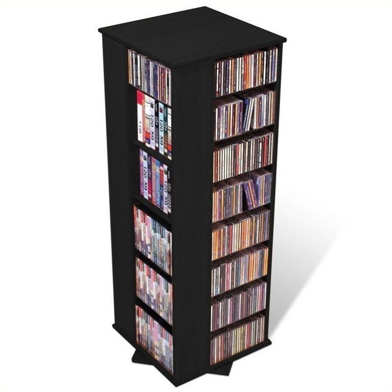 Prepac 53 4 Sided Cd Dvd A Spinning Storage Tower In Black Com - White Cd Dvd Storage Towers Prepac 53 4 Sided Cd Dvd A Spinning Storage Tower In Black Com - White Cd Dvd Storage Towers
