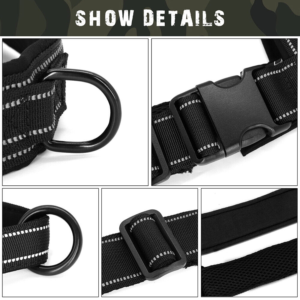 Pet Artist No Pull Dog Harness for Medium Large Dogs Reflective Personalized Name ID Strap Vest Front Leading