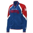 thumbnail image 2 of Women's Starter Royal Philadelphia 76ers Slam Dunk Raglan Full-Zip Track Jacket, 2 of 3