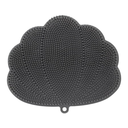 Multi Uses Shower Foot Scrubber Foot Tub with Suction Cups for Household SPA Gray