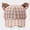 Khaki, variant on Women Cat Ear Baseball Cap Plaid Cute Adjustable Sun Hat Fashion Cap