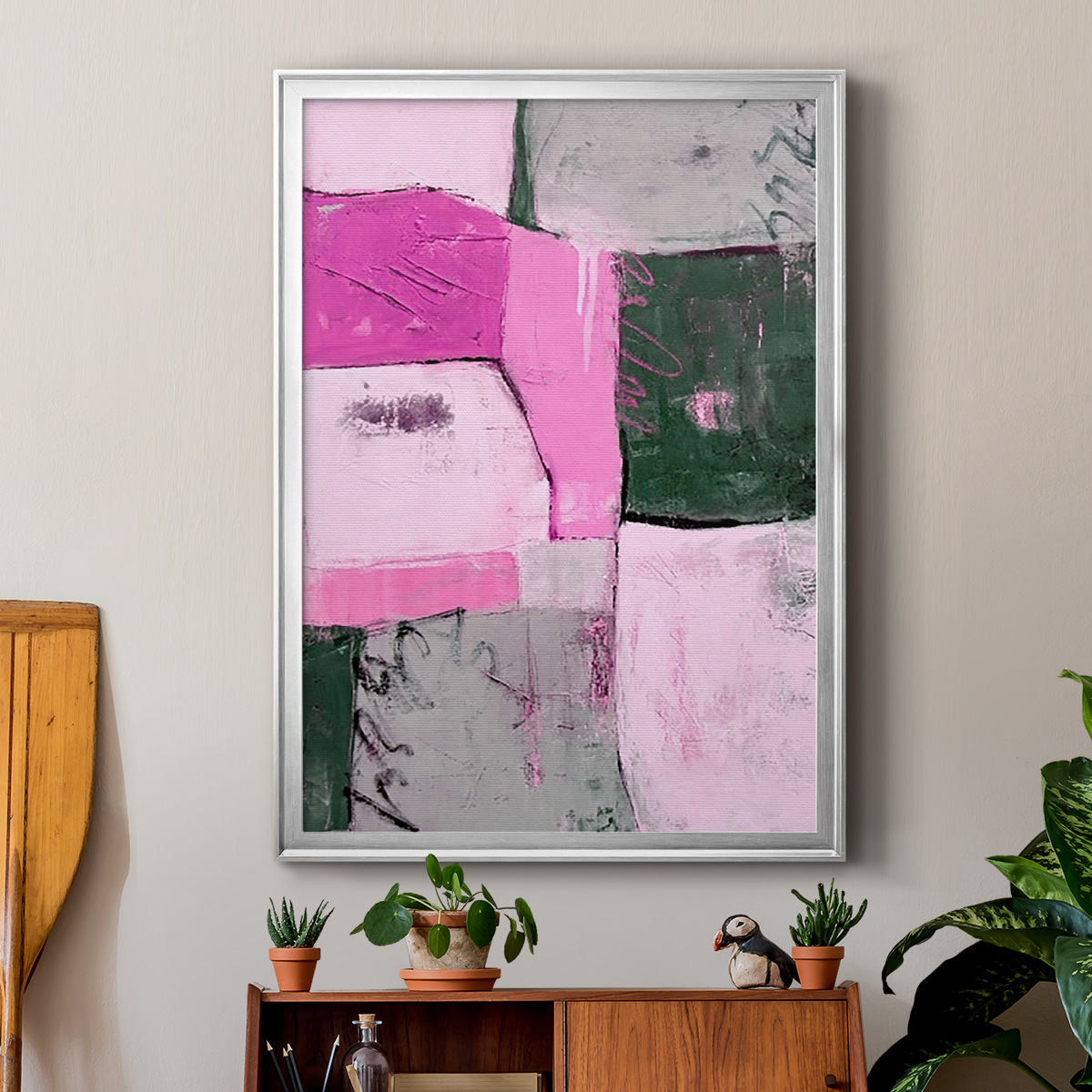 Party Mixer II Premium Framed Print, in Gold, Black, or Silver - Ready to Hang