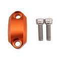 thumbnail image 3 of Motorcycle Master Cylinder Clamp Cover Caps Brake Clutch Lever, Ornament ,Handle Bar Replacement Assemblies For 22mm Handlebar Clamping - Orange, 3 of 4