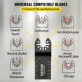 thumbnail image 3 of 100PCS Oscillating Saw Blades Quick Release Multitool Blades Kit HCS Tool Blades for Wood Plastic Compatible with Dewalt Dremel Fein Worx Bosch Makita Milwaukee, 3 of 6