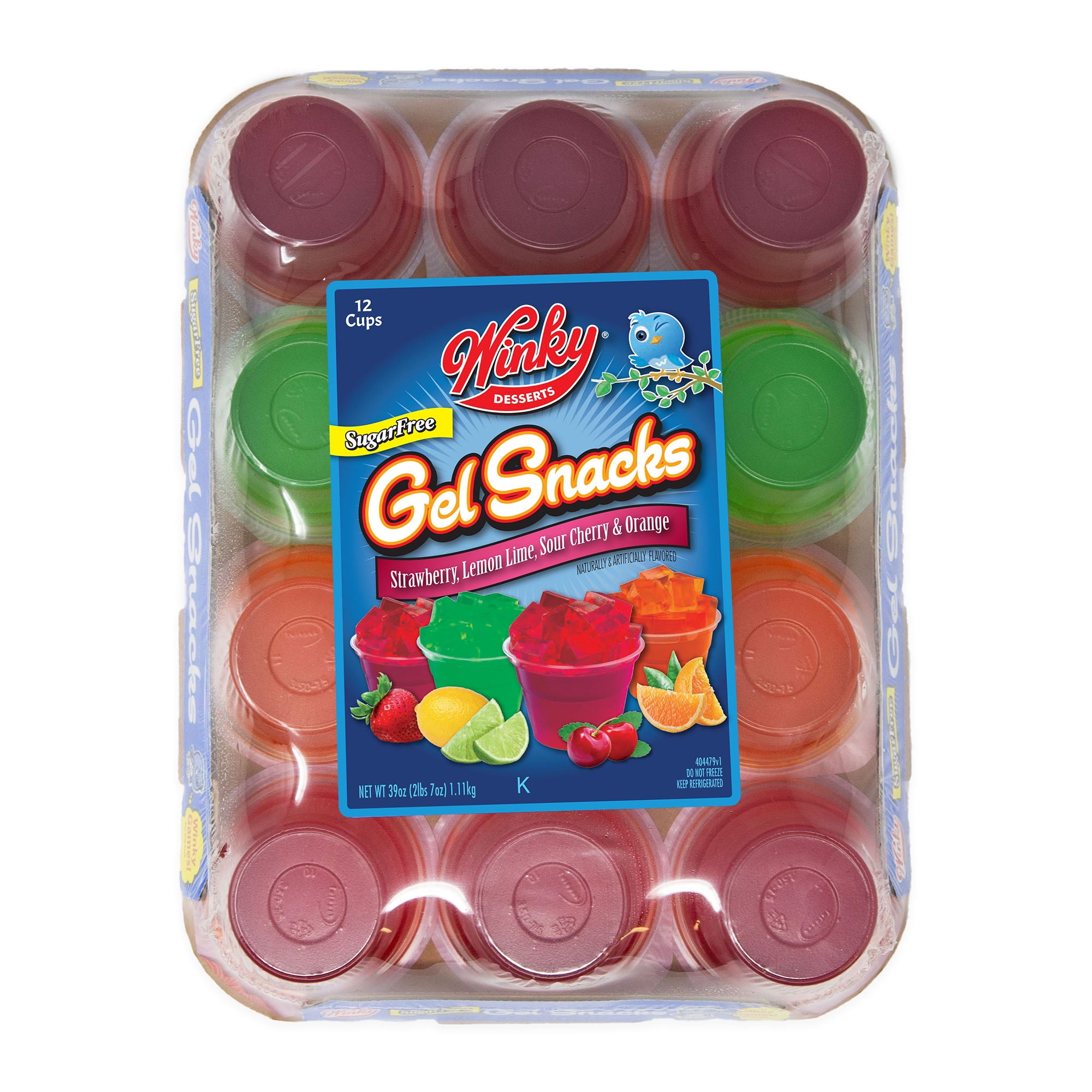 Winky Sugar Free Gelatin 39oz (12 pk 3.25oz)