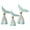 Blue White, variant on Dualoai 3 Pieces Whale Tail Statue Collectible Wood Figurine for Desk Bedroom Office Brown White