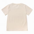 thumbnail image 4 of NIEWTR Toddler Baby Girl Clothes Girl Summer Tops Short Sleeve T-Shirts Toddler Tee Soft Breathable Casual Sport Play Shirts 2T 3T 4T 5T(Beige,2-3 Years), 4 of 4