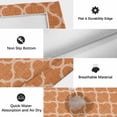 thumbnail image 5 of Orange Morocco Outdoor Rug 5x8 Ft, Non Slip Washable Area Rug, Farmhouse Ethnic Geometric Grid Aesthetic Patio Rugs Carpet Runner, Large Floor Mat for Indoor/Outdoor Deck Porch Camping, 5 of 8