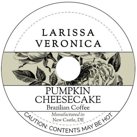 Larissa Veronica Pumpkin Cheesecake Brazilian Coffee (Single Serve K-Cup Pods)  (Pumpkin Cheesecake  Whole Coffee Beans  12 pods  1-Pack  Zin: 576514)