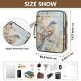 thumbnail image 3 of Haosy Accordion File Organizer Zipper Binder 500 Sheet 6-Tab Expanding File Folder Multi-Pocket 1.2 Inch 3 Ring Watercolor Bird Flower, 3 of 7