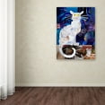 thumbnail image 2 of Trademark Fine Art 'Le Chat Blanc' Canvas Art by Artpoptart, 2 of 3