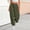 Army Green, variant on Ayolanni High Waist Pants for Women Straight Flowy Solid Jogger Pants Green Lounge Workout Business Trousers with Pockets L