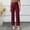 Red, variant on Summer Women High Waist Wide Leg Dress Pants Pleated Front Wide Waistband Elastic Work Casual Long Trousersÿ Pants for Women Work Casual High Waist Elastic Pants Suits for Women Business Casual Dress