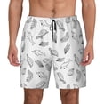 thumbnail image 2 of Picia Sea Turtle pattern Mens Swim Trunks with Compression Liner Stretch Beach Shorts Quick Dry with Zipper Pockets No-Chafing Board Shorts-Large, 2 of 9