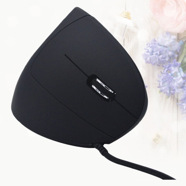 Raindrops Gaming Wired Mouse Black Plastic Wrist Care for Long-time Computer Users 1Pack