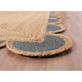thumbnail image 3 of Natural Jute Scalloped Rug Bohemian Rug Decor Rug Handwoven Rug Custom Rug Decorative Rug (Grey, 2x8 ft), 3 of 7