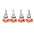 thumbnail image 2 of Pieds Réglables Tapis en Caoutchouc, Tige en Acier Inoxydable 4 Pcs Usage Polyvalent Pieds de Nivellement pour Machine de Découpe, 2 of 7