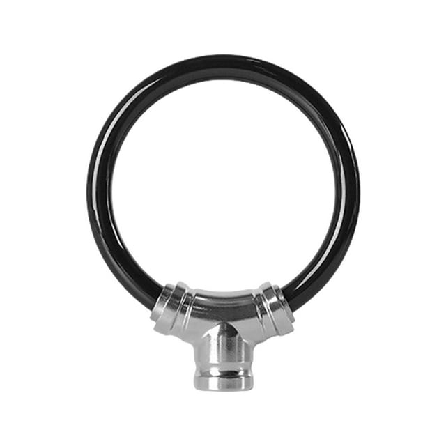 Leodye 1PCS Thickened Steel Cable Lock - Waterproof Anti-shear Alloy Ring Lock, Combined Antitheft Device -5.5in