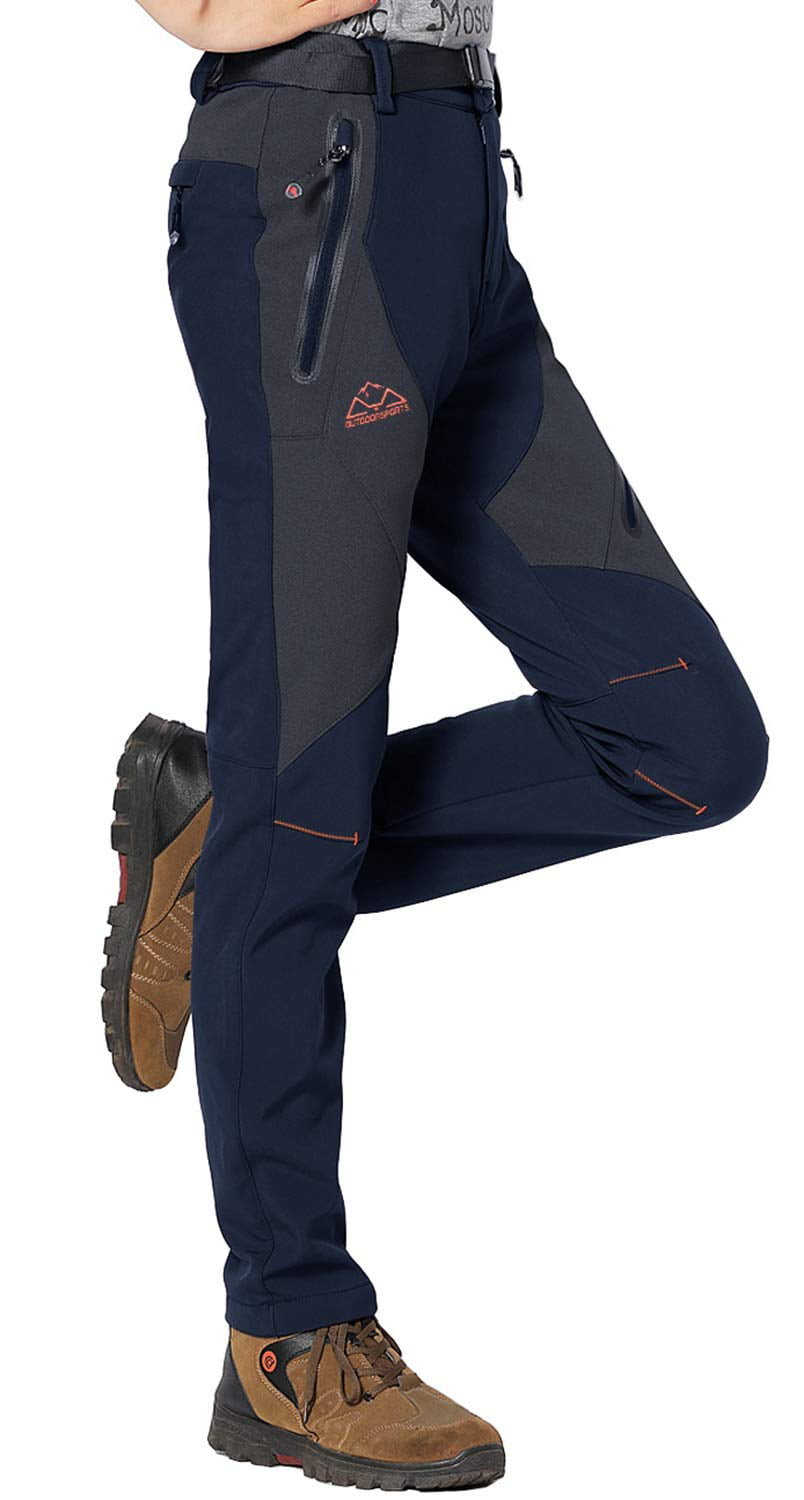 Fleece Lined Waterproof Hiking Pants Details about   TSLA Women's Softshell Snow Ski Pants 