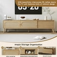 thumbnail image 6 of Euroco TV Stand for TVs up to 80'' , Modern Farmhouse Media Console, Entertainment Center with Solid Wood Legs, TV Cabinet for Living Room, Home Theatre, 6 of 9