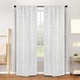 thumbnail image 5 of Superior Zuri Blackout Curtains, Rod Pocket, Set of 2, 26" X 84", Snow White, 5 of 5